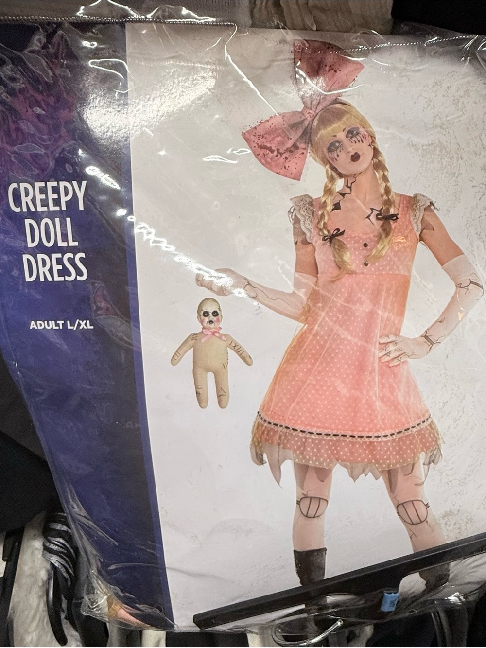 Creepy Doll Dress - Pink Adult Costume